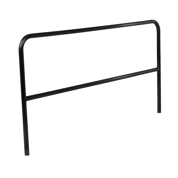 STEEL PIPE SAFETY RAILING 84 IN LENGTH BLACK